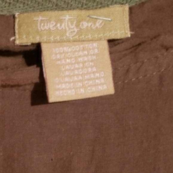 TWENTY ONE unique hippie style long skirt,  intricate beading detail, brown siz… - Picture 3 of 7